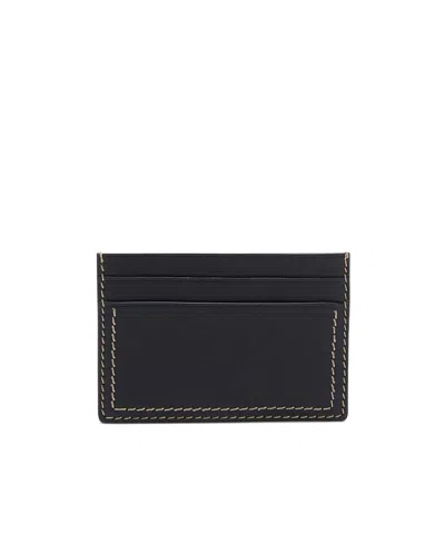 Jil Sander Logo-debossed Card Holder In Black