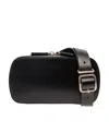 Jil Sander Logo-debossed Leather Belt Bag In Black