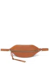 Jil Sander Logo-debossed Leather Belt Bag In Brown