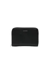 Jil Sander Logo-debossed Leather Wallet In Black