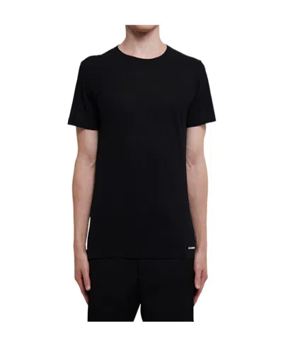 Jil Sander Logo-detail Short-sleeved T-shirt In Black