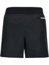 Jil Sander Knee-length Elastic Waistband Lightweight Shorts In Black