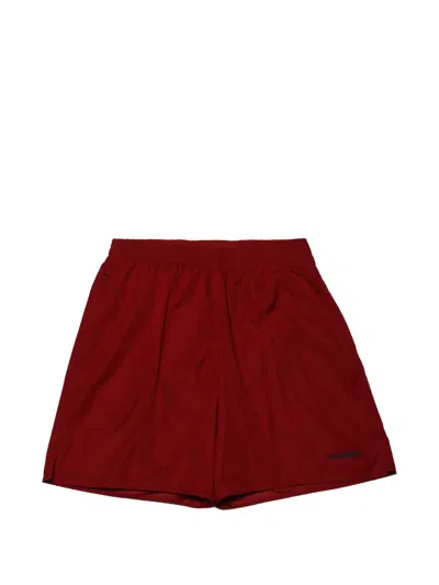 Jil Sander Logo-detail Shorts In Red