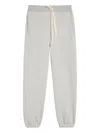 Jil Sander Drawstring-waist Cotton Track Pants In Gray