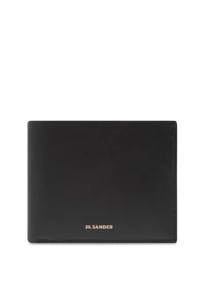 JIL SANDER LOGO DETAILED BI-FOLD WALLET