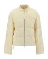 Jil Sander Logo Down Jacket In Brown
