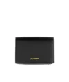 Jil Sander Logo-embossed Foldover Wallet In Black