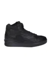 Jil Sander Logo-embossed High-top Sneakers In Black