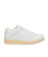 Jil Sander Logo-embossed Low-top Sneakers In White