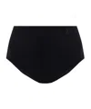 Jil Sander Logo-embroidered Bikini Bottom In Black