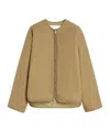 Jil Sander Logo-embroidered Jacket In Brown