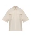 Jil Sander Patch Pocket Shirt In White