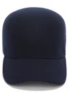 Jil Sander Logo-embroidered Wool Cap In Blue