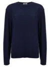 Jil Sander Logo Embroidery Sweater In Blue