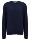 Jil Sander Logo Embroidery Sweater In Blue