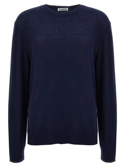 Jil Sander Logo Embroidery Sweater In Multi