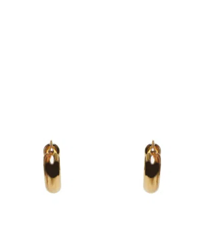 Jil Sander Gold Classic Hoop Earrings