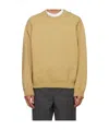 Jil Sander Logo Flag Shoulder Sweatshirt In Nude