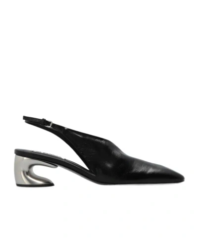 JIL SANDER JIL SANDER SCULPTED HEEL SLINGBACK PUMPS