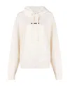 Jil Sander Cotton Hooded Sweatshirt In White