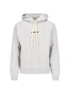 Jil Sander Hoodie With Logo Print In Gray