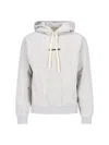 Jil Sander Hoodie With Logo Print In Gray