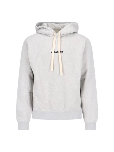 JIL SANDER LOGO HOODIE