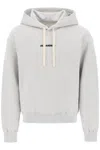 Jil Sander Hoodie With Logo Print In Grey
