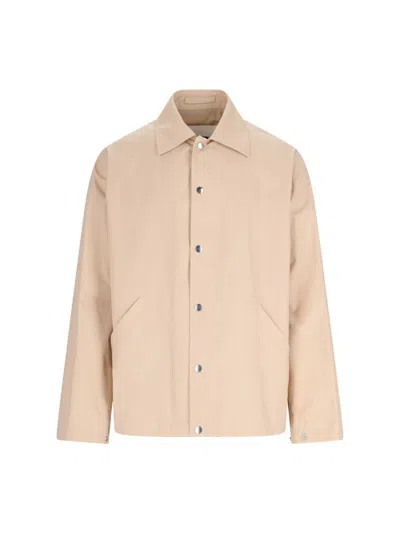 JIL SANDER LOGO JACKET - BEIGE