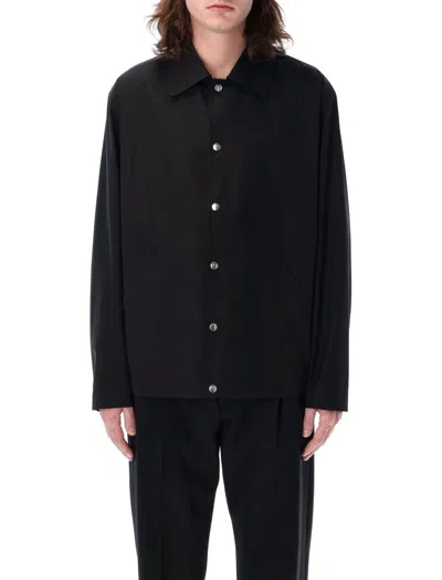 Jil Sander Logo Jacket In Black