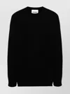 Jil Sander Logo Knit Sweater Asymmetric Hem In Metallic