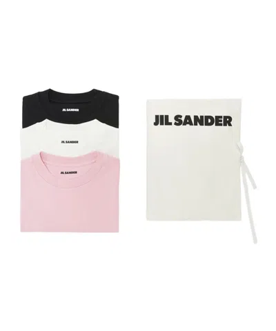JIL SANDER LOGO-LABEL SHORT-SLEEVE T-SHIRT (PACK OF THREE)