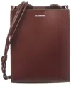 Jil Sander Burgundy Small Tangle Shoulder Bag In Brown