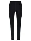 Jil Sander Black Leggings With Printed Waistband In Nero