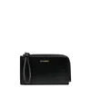 Jil Sander Logo-lettering Leather Wallet In Black