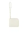 Jil Sander Logo-lettering Leather Wallet In White