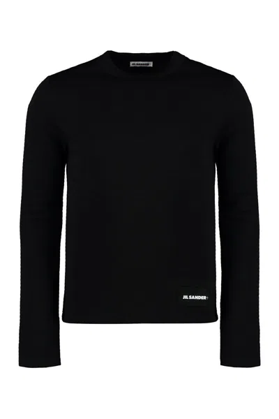 JIL SANDER JIL SANDER LOGO LONG SLEEVE T-SHIRT