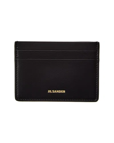 JIL SANDER LOGO MINI LEATHER CARD CASE
