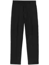 Jil Sander Black Wool Tapered Trousers