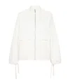 Jil Sander Logo-patch Canvas Cargo Jacket In White