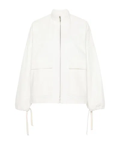 JIL SANDER JIL SANDER LOGO-APPLIQUÉ ZIPPED JACKET