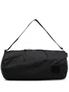 Jil Sander Logo-patch Circular Duffle Bag In Black