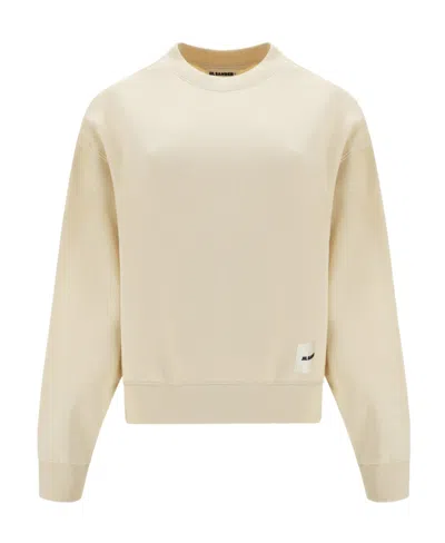JIL SANDER JIL SANDER LOGO-PATCH STRAIGHT HEM SWEATSHIRT
