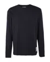 Jil Sander Tree-pack Of Crew Neck T-shirts With Applique In Black