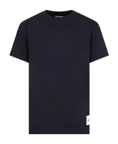 Jil Sander Logo-patch Detail T-shirt Pack In Black