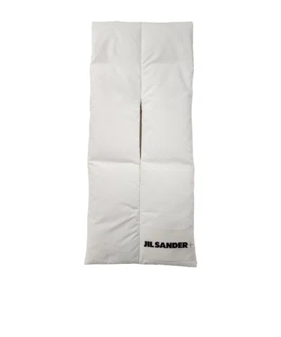 JIL SANDER JIL SANDER LOGO PATCH SCARF