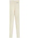 JIL SANDER LOGO-PATCH KNITTED LEGGINGS