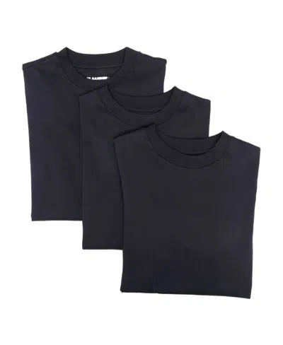Jil Sander 3-pack T-shirt Set In Black