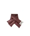 Jil Sander Logo-patch Padded Scarf In Red