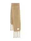Jil Sander+ Logo-patch Scarf In Brown